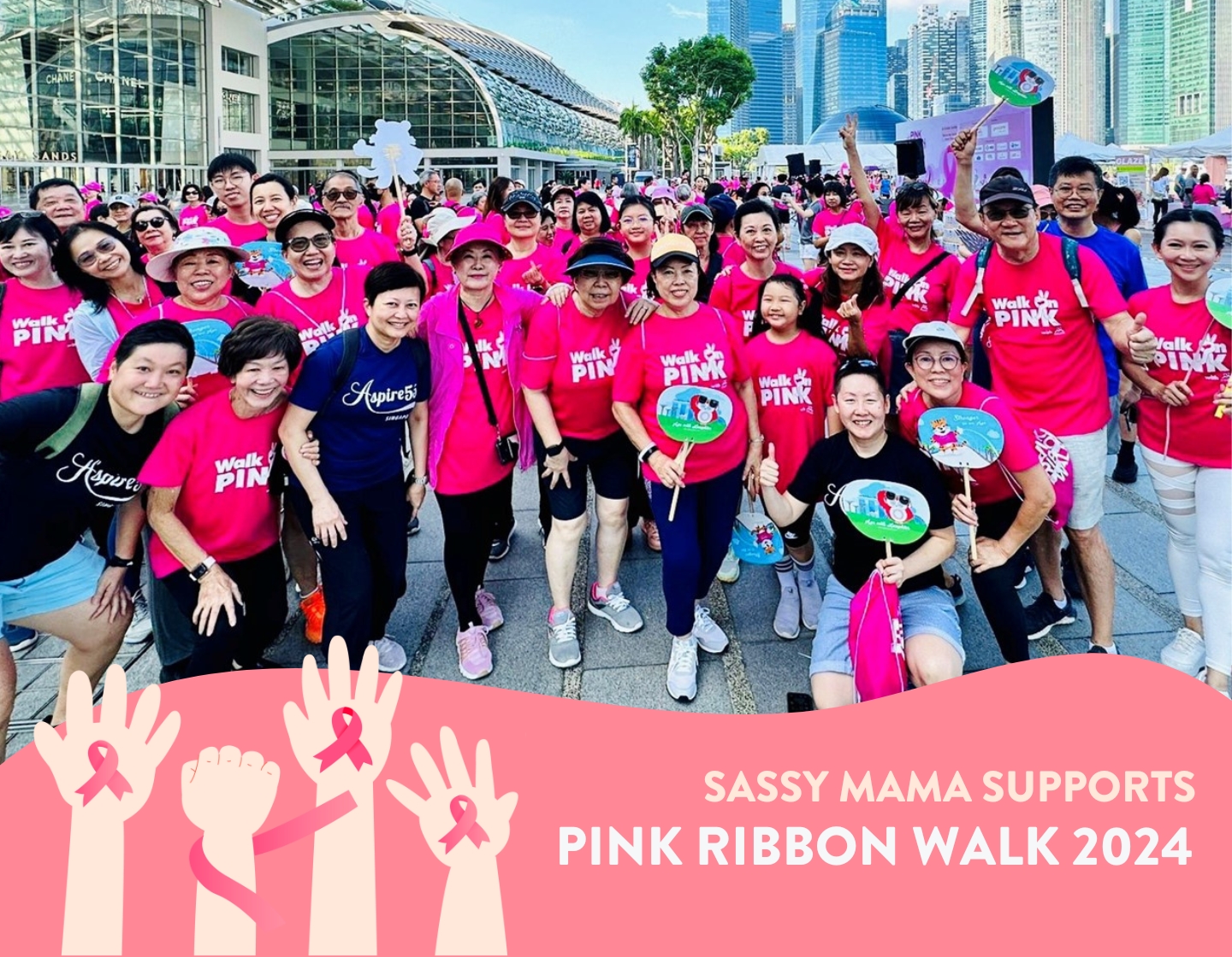 Pink Ribbon Walk 2024: สนับสนุนการตระหนักรู้เกี่ยวกับโรคมะเร็งเต้านมในสิงคโปร์